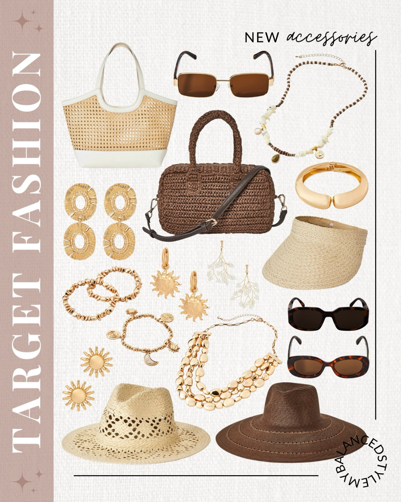 Target spring and Summer new accessories

travel hats
oversized sunglasses
beach totes
packable scarves
statement jewelry
travel-friendly belts
hair accessories for trips
vacation-ready sandals
sun protection accessories

#LTKSeasonal #LTKootd #LTKSaleAlert