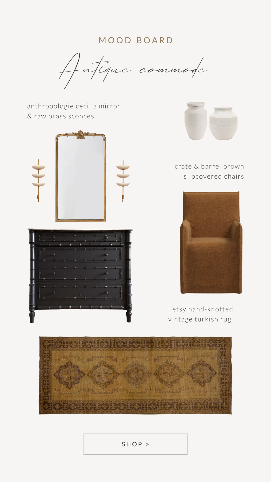 Antique French commode mood board 

#LTKhome #LTKstyletip