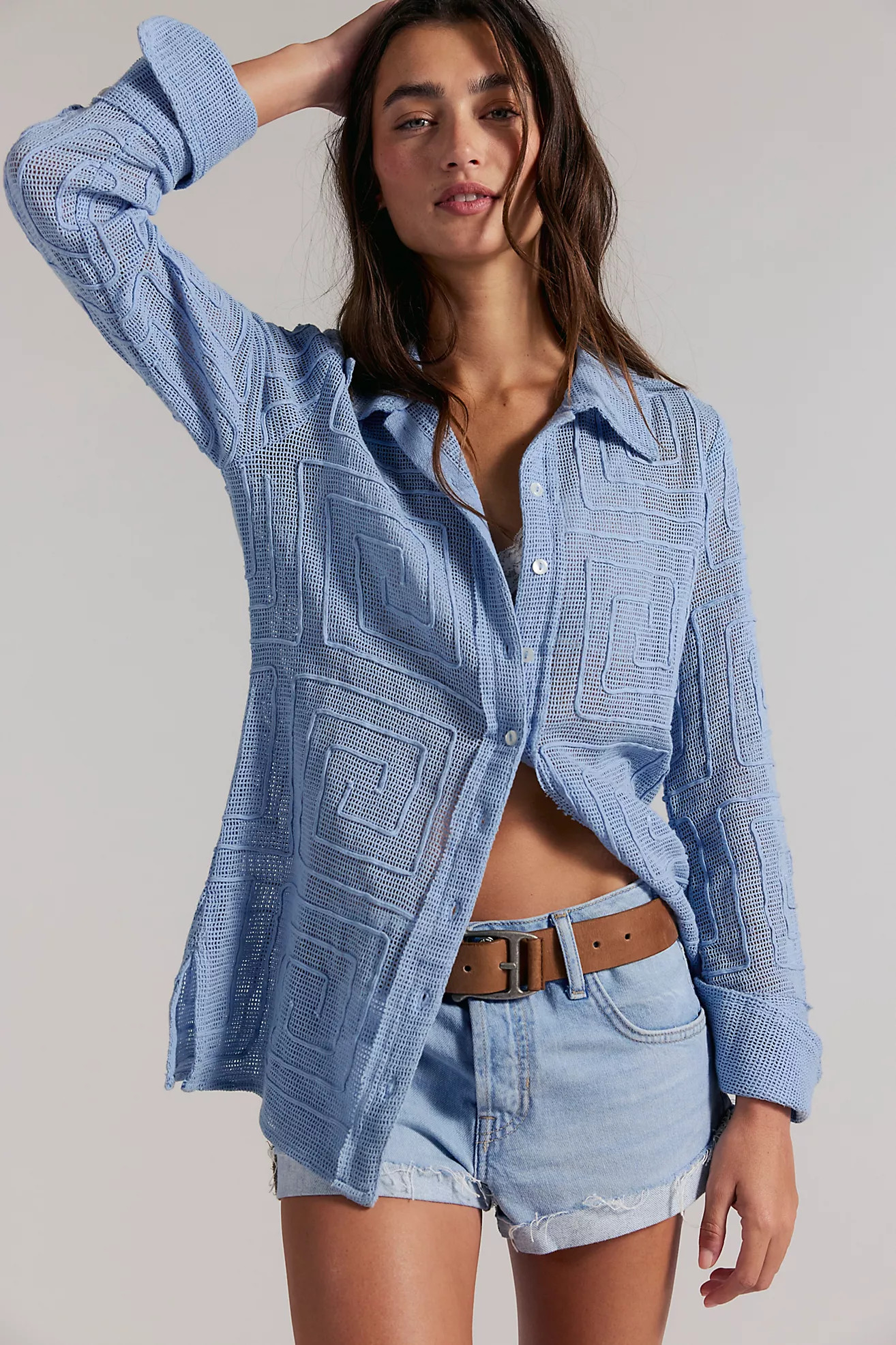 We The Free Geo Soutache Shirt | Free People (Global - UK&FR Excluded)