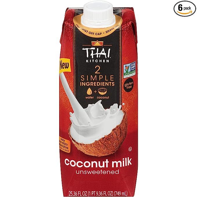 Thai Kitchen Unsweetened Coconut Milk, 25.36 fl oz (Pack of 6) | Amazon (US)