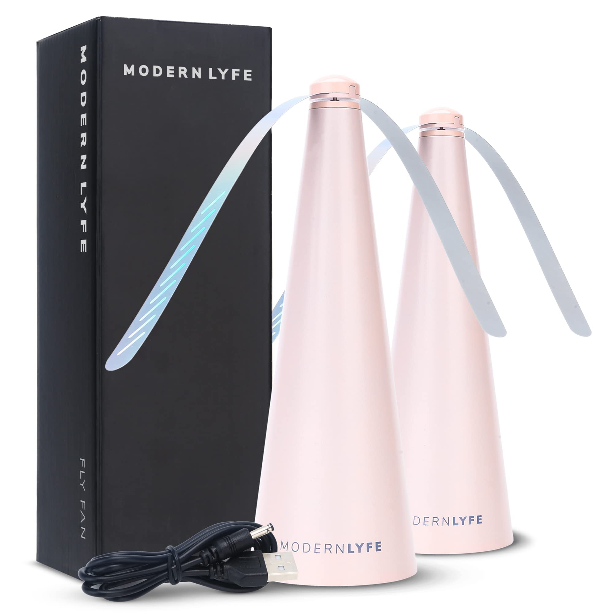 Fly Fan for Tables - USB or AA Battery Powered - Swatter for Outdoor Dining Or Food at Parties, R... | Amazon (US)