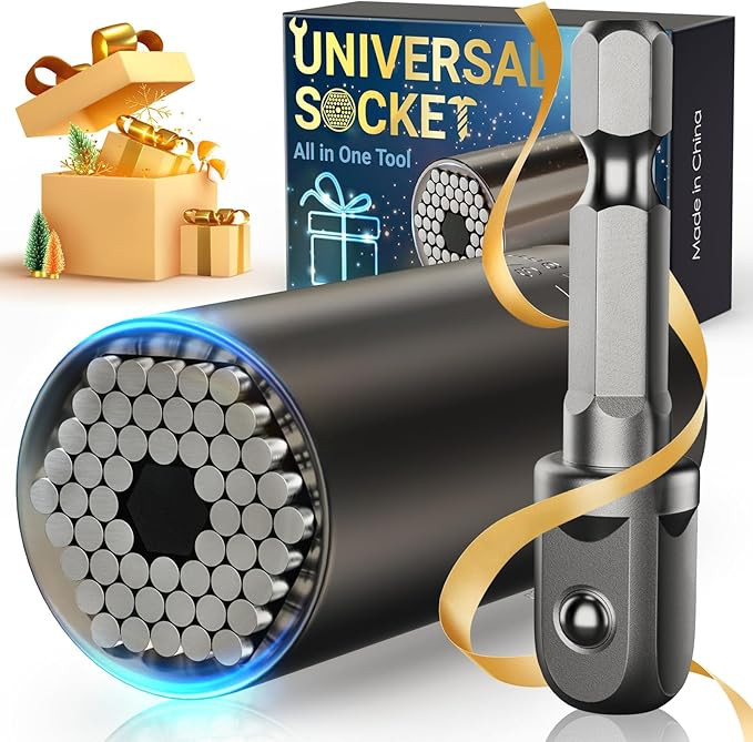 Stocking Stuffers for Men Adults Tools, Super Universal Socket Gifts for Men Grip Socket Set with... | Amazon (US)