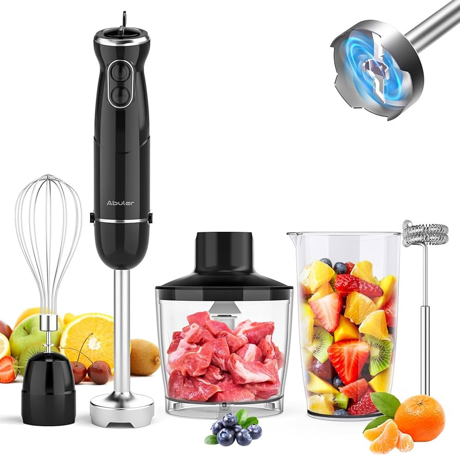 Immersion Blender Handheld Hand Blender, 1000W 5 in 1 Hand Mixer Stick, BPA-Free 12 Speed Handhel... | Amazon (US)