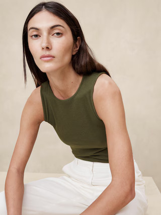 Ribbed Cutaway Tank | Banana Republic (US)