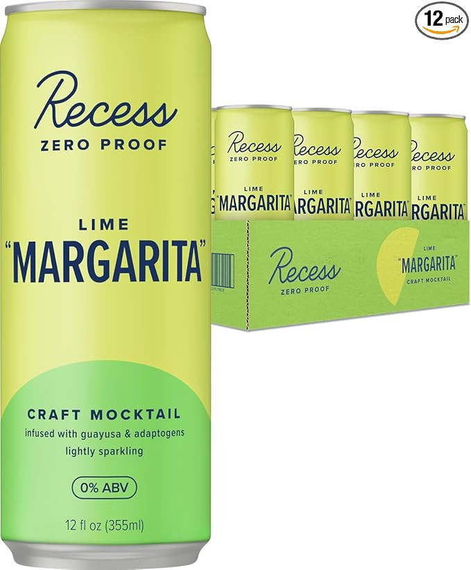 Recess Zero Proof Craft Mocktails, Alcohol Free Drinks, With Adaptogens, Non-Alcoholic Beverage R... | Amazon (US)