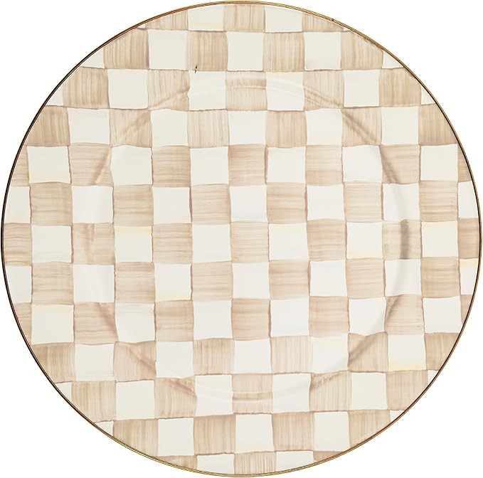 MACKENZIE-CHILDS Enamel Serving Platter, Decorative Serving Platter for Food, 16 Inches, Brown-an... | Amazon (US)