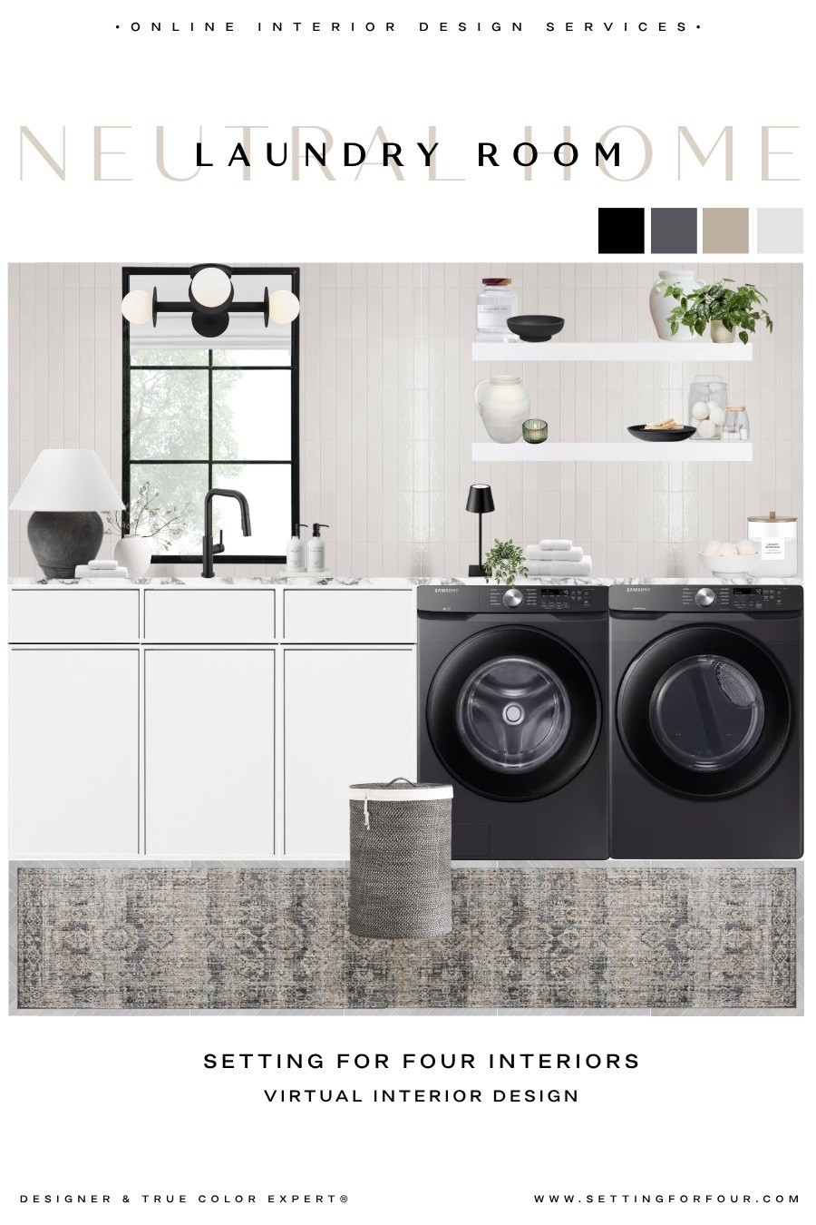 Neutral Laundry Room storage, organization, decor and design ideas!
Labels, laundry storage containers, storage jars, shelves, laundry machine countertop, laundry machines, appliances, washer, dryer, backsplash tile, laundry hamper, organization, storage, black, white, floating shelves, flush mount light, table lamp, faucet, runner rug, earthy, organic modern, transitional, minimalist, designer, Pottery Barn style, Crate & Barrel aesthetic, Restoration Hardware style, home decor,

#LTKsale #LTKhome #LTKfamily