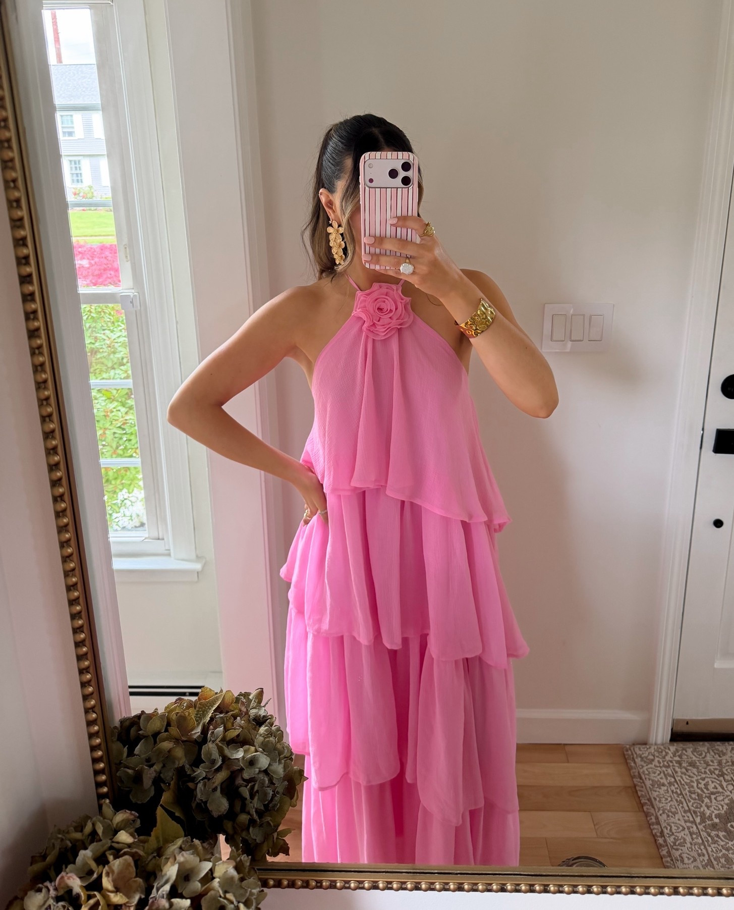 The perfect flowy tiered pink maxi dress for a special occasion or event. Wearing size small!

Wedding guest dress | summer dress | pink dress

#LTKgrwm #LTKootd #LTKdayinmylife