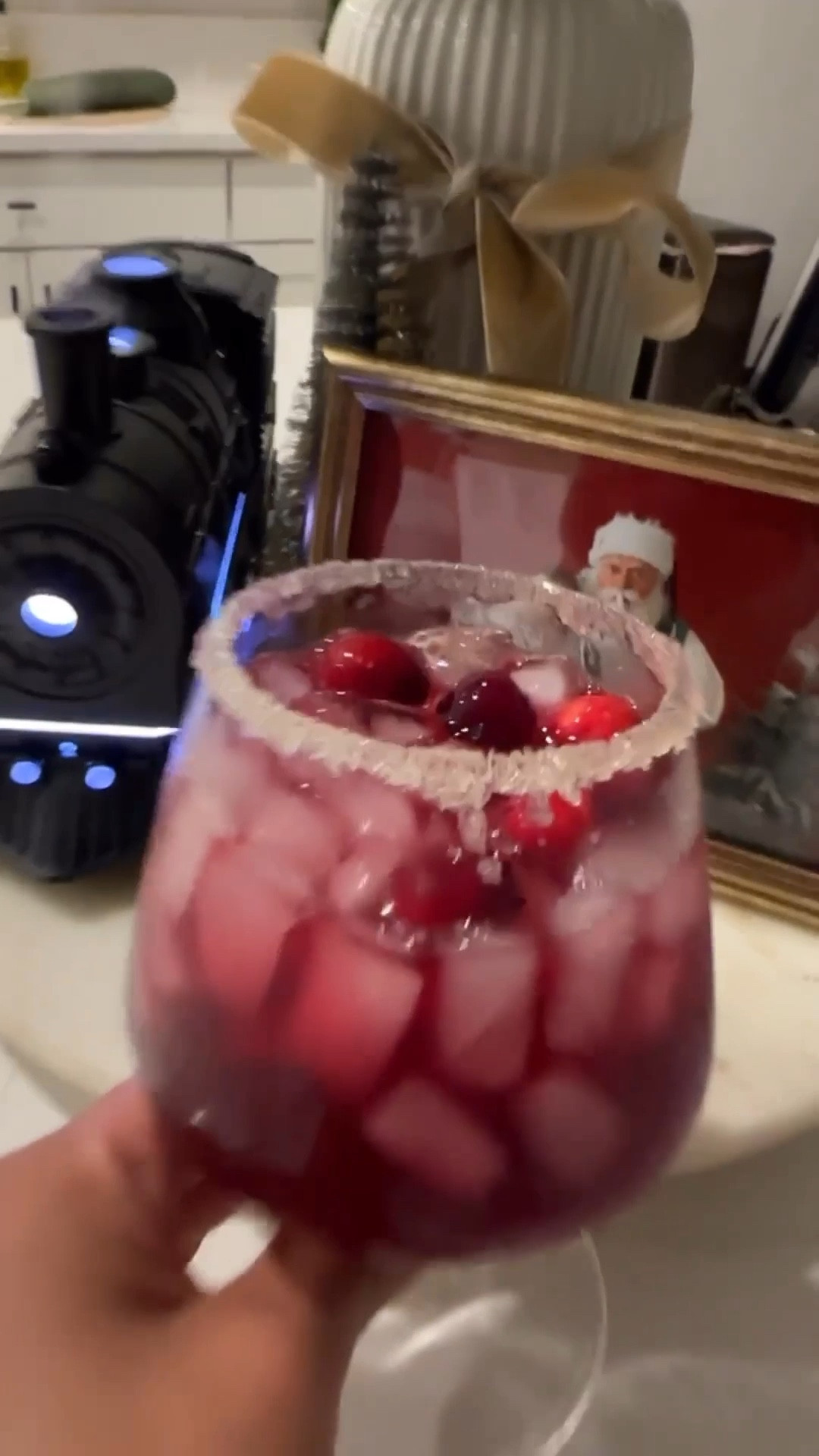 That type of Thursday night 🍹 pomegranate margarita, cozy vibes, no plans needed. Recipe below + everything linked below🤍

🍹 Pomegranate Margarita (Easy + Cozy)

Ingredients
	•	2 oz tequila (blanco or reposado)
	•	1 oz fresh lime juice
	•	1 oz pomegranate juice
	•	½ oz orange liqueur (Cointreau or Triple Sec)
	•	½ oz agave syrup (adjust to taste)
	•	Ice
	•	Optional: tajín or salt for rim + lime wedge

#LTKmomlife #LTKfoodie #LTKHoliday