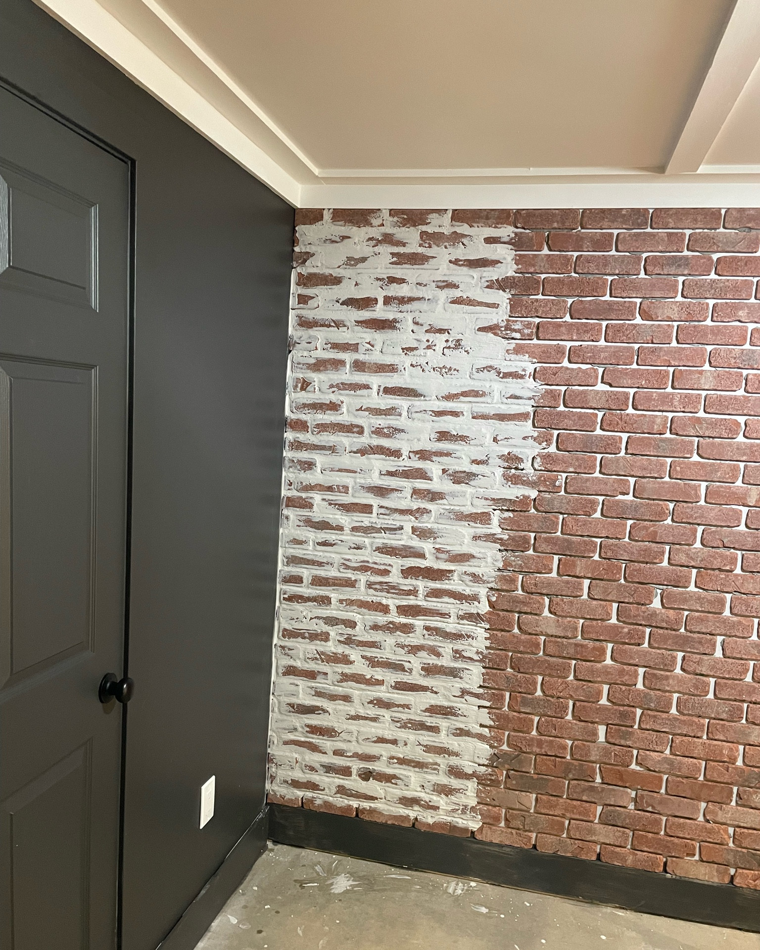 Brick wall - German Schmear 