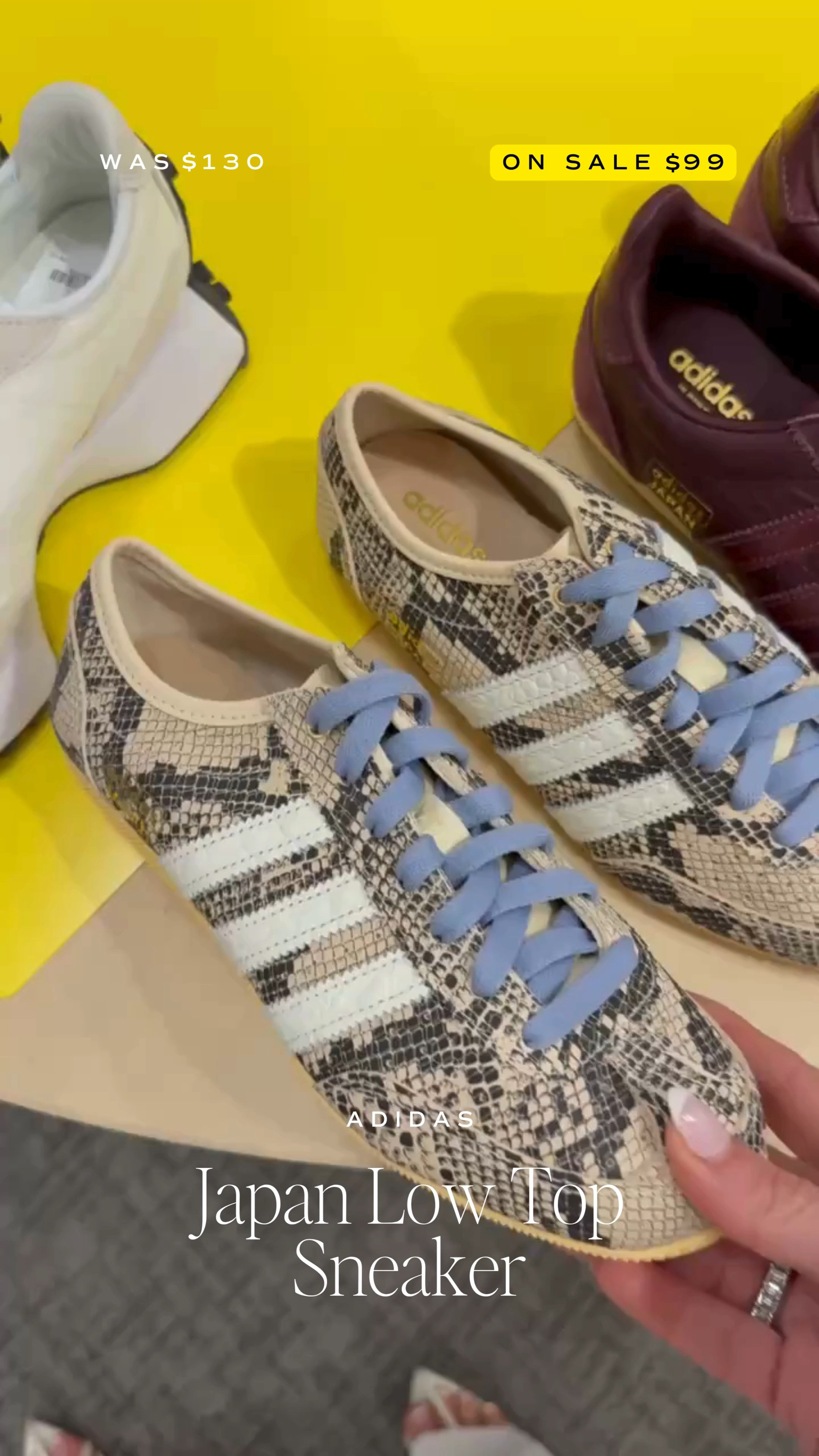 I'm loving this snake print pattern on these Adidas sneakers! On sale for under $100 right now.

#LTKSaleAlert