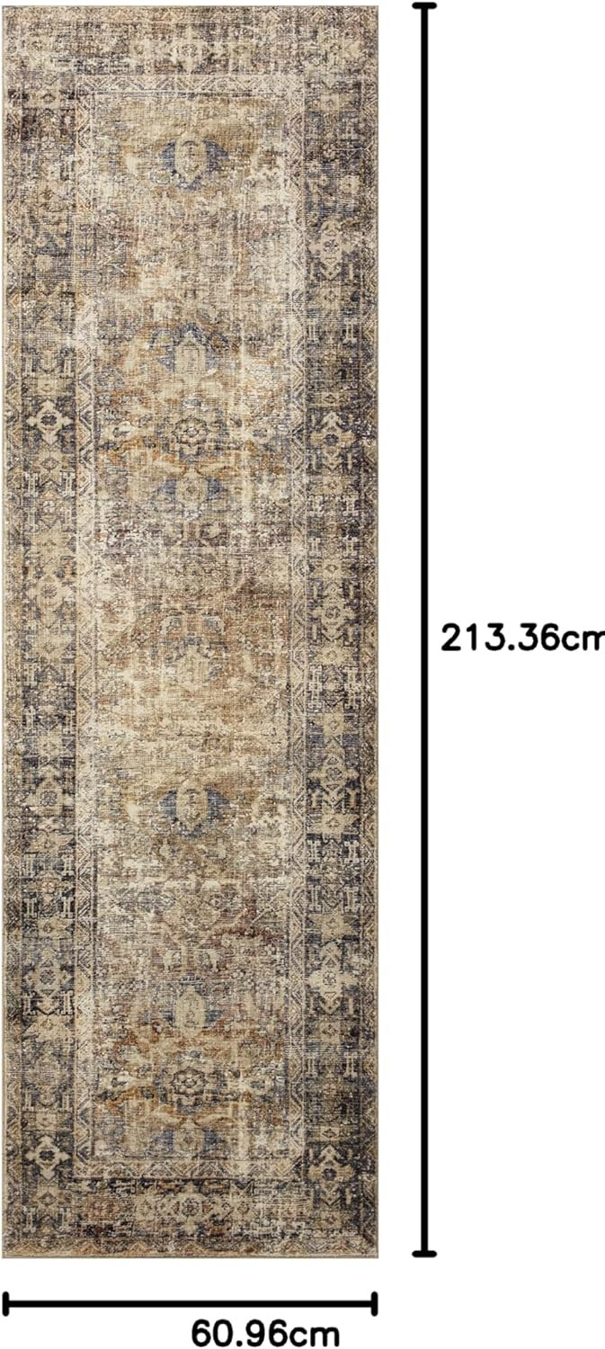 Loloi Amber Lewis Morgan 2'-3" x 7'-6" Runner Runner Rug in Sunset/Ink - Large Area Rug, Neutral ... | Amazon (US)