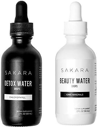 Sakara Beauty + Detox Water Drops w/ Minerals & Chlorophyll 2-2oz | Amazon (US)