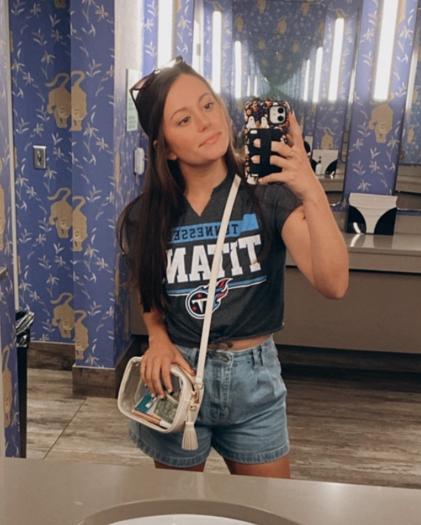 Looking for a little game day outfit inspo? 🏈⚽️⚾️ 
This look will go with any team that you’re cheering for! I cropped this tshirt myself and added a vintage pair of blue Jean shorts with white sneakers. So simple, yet so cute! 🩵

#LTKStyleTip #LTKU #LTKSeasonal