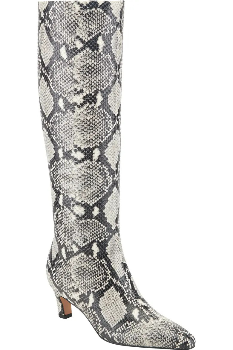 Marc Fisher LTD Erynn Knee High Kitten Heel Boot in Dark Brown at Nordstrom, Size 6.5 | Nordstrom