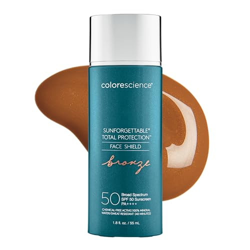 Colorescience Sunforgettable Total Protection Face Shield Bronze SPF 50, 1.8 Fl Oz | Amazon (US)