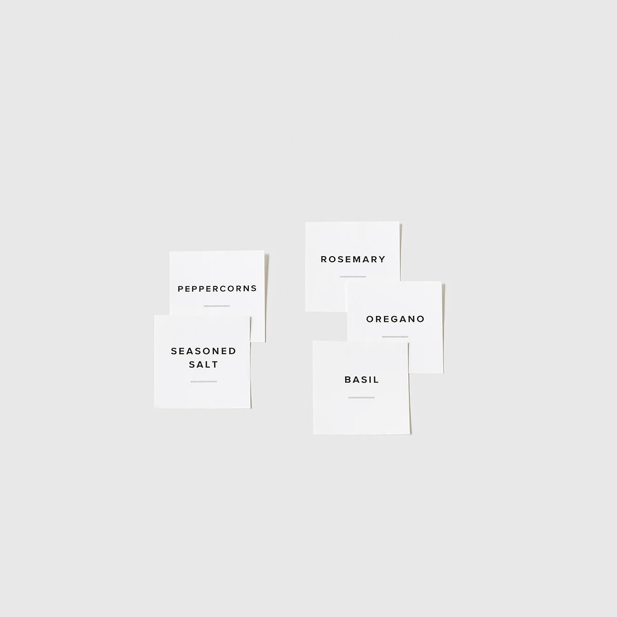 Marie Kondo Spice Bottle Labels Pkg/72 | The Container Store