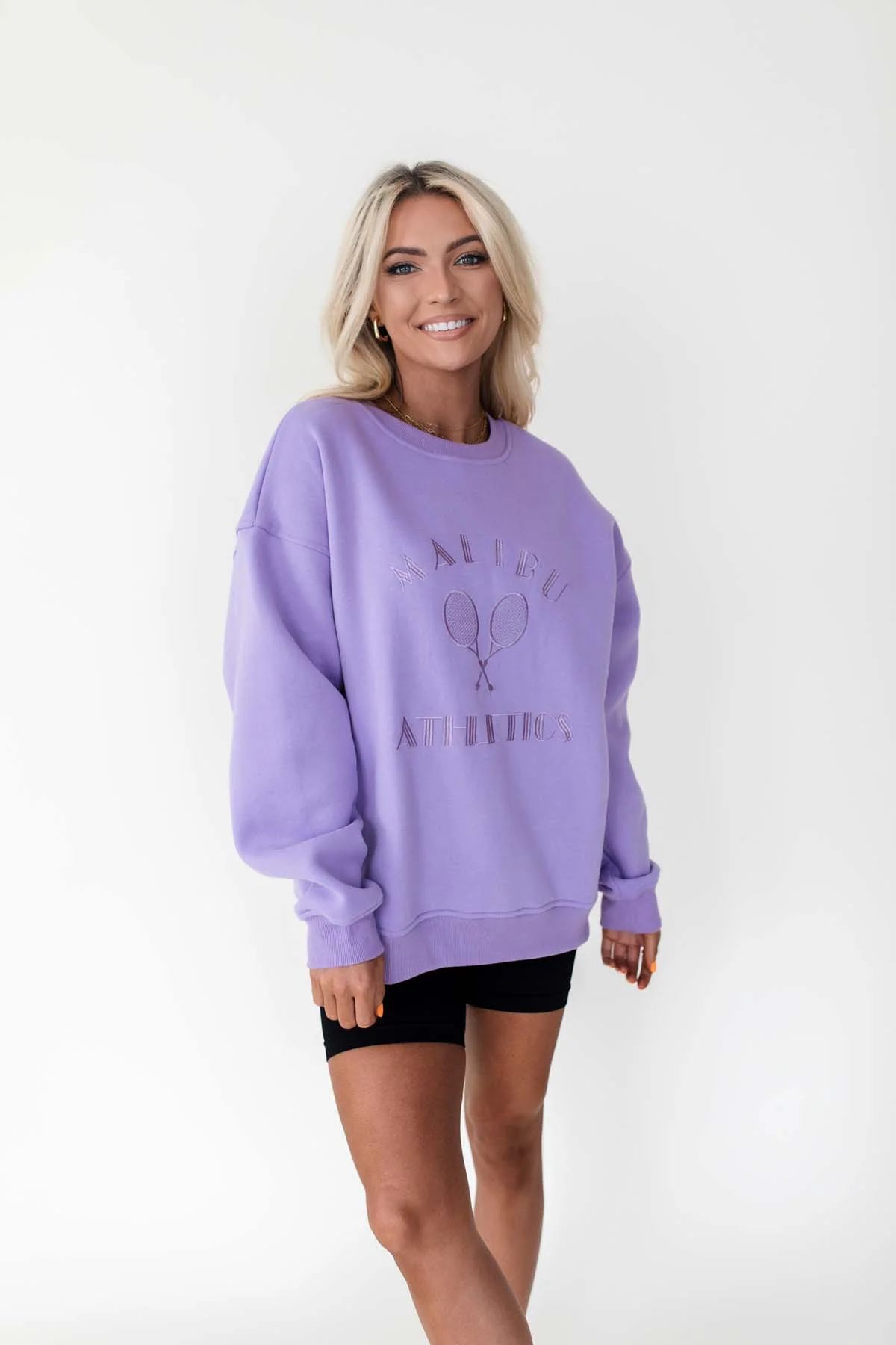 Malibu Lilac Tennis Sweatshirt | The Post