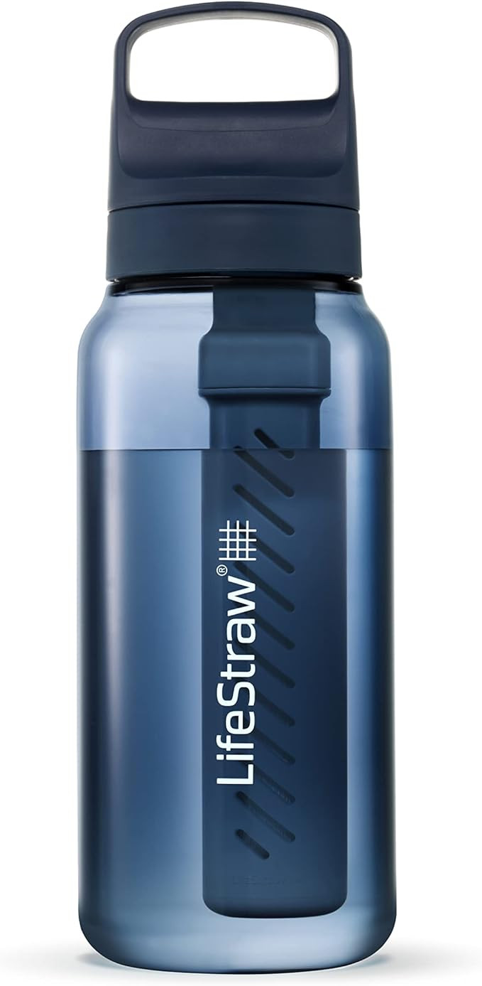 LifeStraw Go Series – BPA-Free Water Filter Bottle for Travel and Everyday Use Removes Bacteria... | Amazon (US)