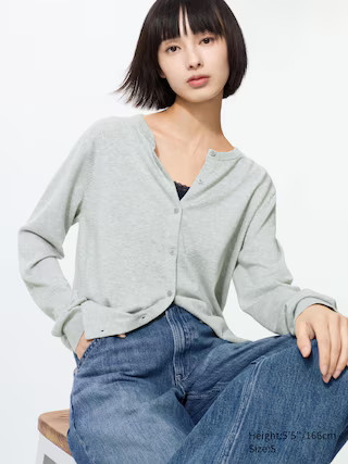 WOMEN'S CREW NECK CARDIGAN | UNIQLO AU | Uniqlo Australia