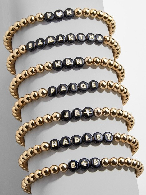 Custom Black Pisa Beaded Bracelet | BaubleBar (US)