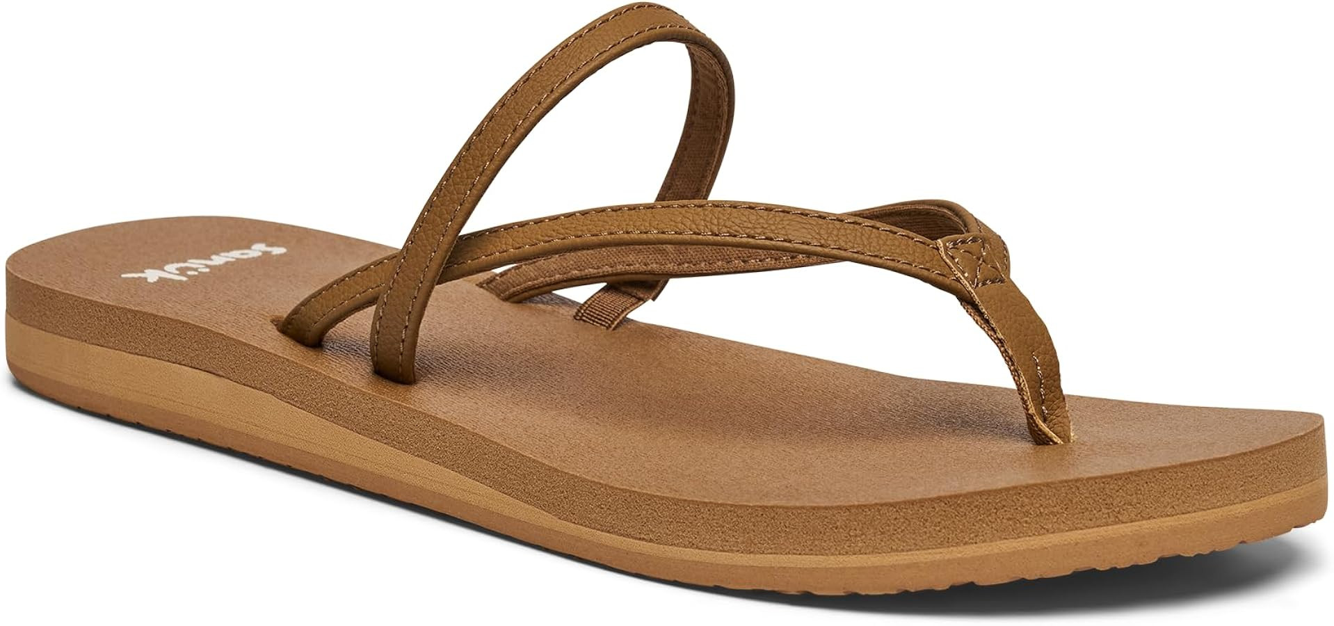 Sanuk Womens Yoga Stella Sandals | Strappy Flip Flops for Women | Lightweight Summer Sandals | Yo... | Amazon (US)