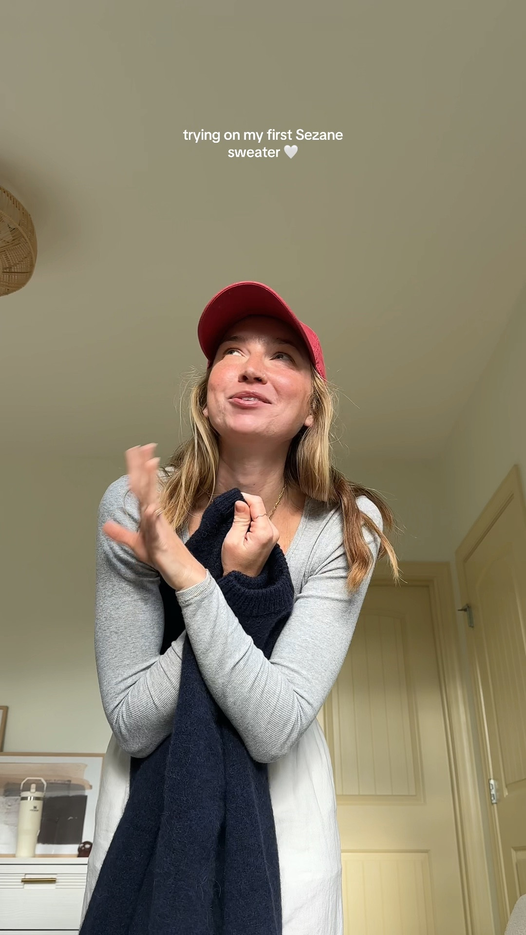 Trying on my first Sezane sweater with you guys! I’m obsessed & I definitely get the hype now 😅🫶🏼🤍 