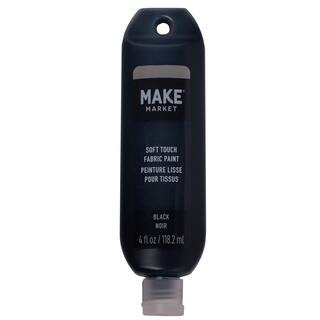Soft Touch Fabric Paint by Make Market® in Black | 4 fl oz | Michaels® | Michaels Stores