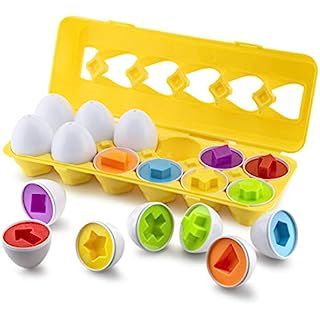 Amazon.com: Kidzlane Egg Toy for Kids and Toddlers | Count & Match Educational Egg Shape Toy | Te... | Amazon (US)