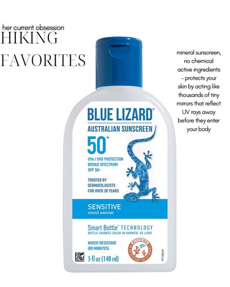 ☀️Hiking favorites - Blue Lizard Sensitive SPF 50+ Lotion is an Allure Best of Beauty 2022 Award Winner. 

| sunscreen | hiking must haves | 

#LTKtravel #LTKSeasonal