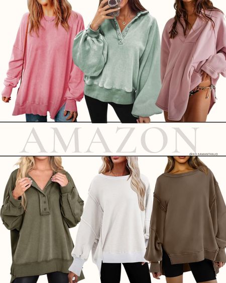 Amazon Fall Sweatshirts 
Fall staples - fall basics - free people vibes - free people looks for less - over sized sweatshirt - fall outfits - balloon sleeves - fall trends 2023 - fall fashion trends 

#LTKstyletip #LTKSeasonal #LTKfindsunder50