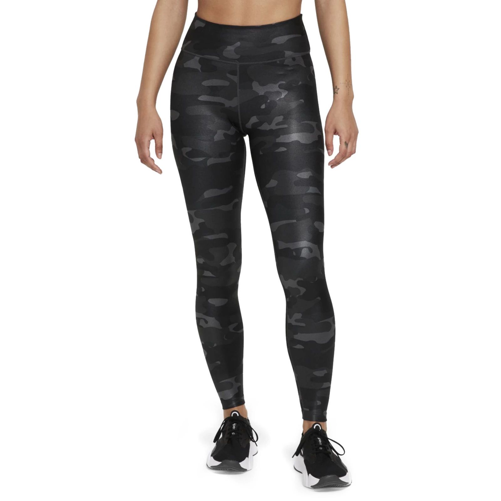 Women's Nike Dri-FIT One Mid-Rise Camo Leggings, Size: XS, Grey | Kohl's