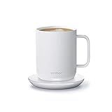NEW Ember Temperature Control Smart Mug 2, 10 oz, White, 1.5-hr Battery Life - App Controlled Heated | Amazon (US)