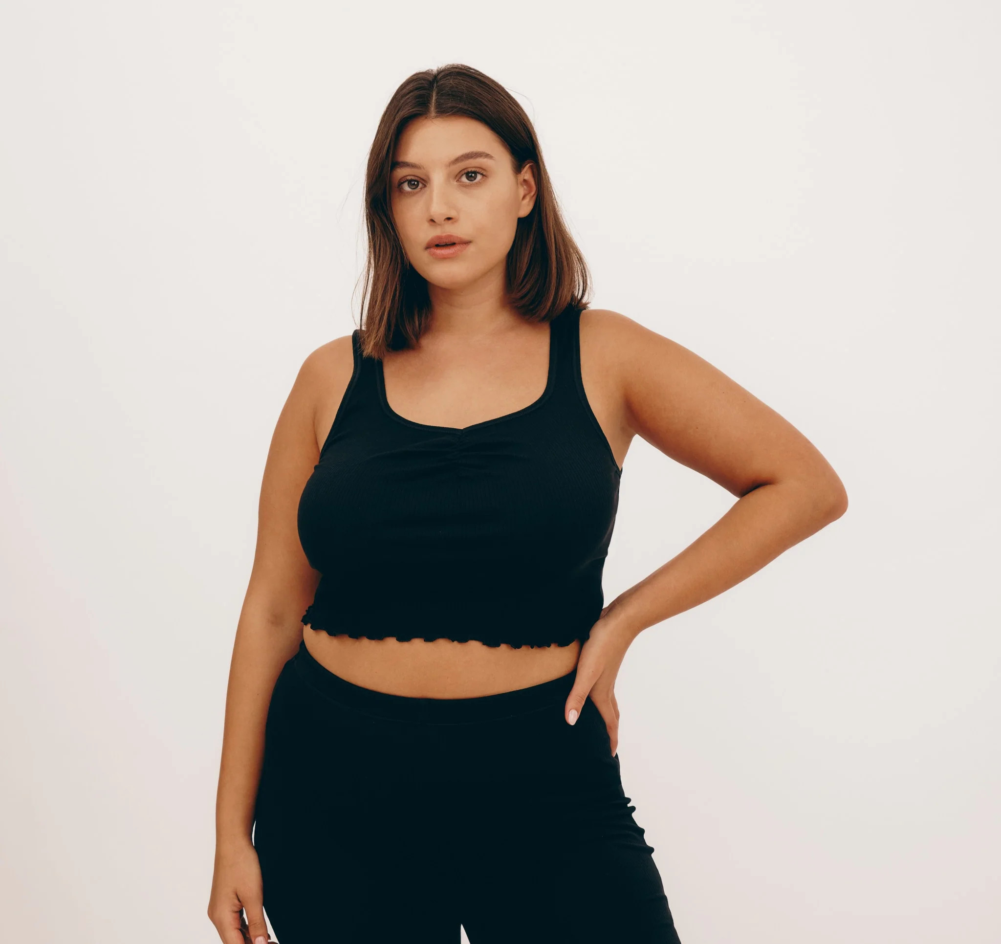 Buy Core Bold Rib Ruched Tank Top | Fast Delivery | Organic Basics US | Organic Basics