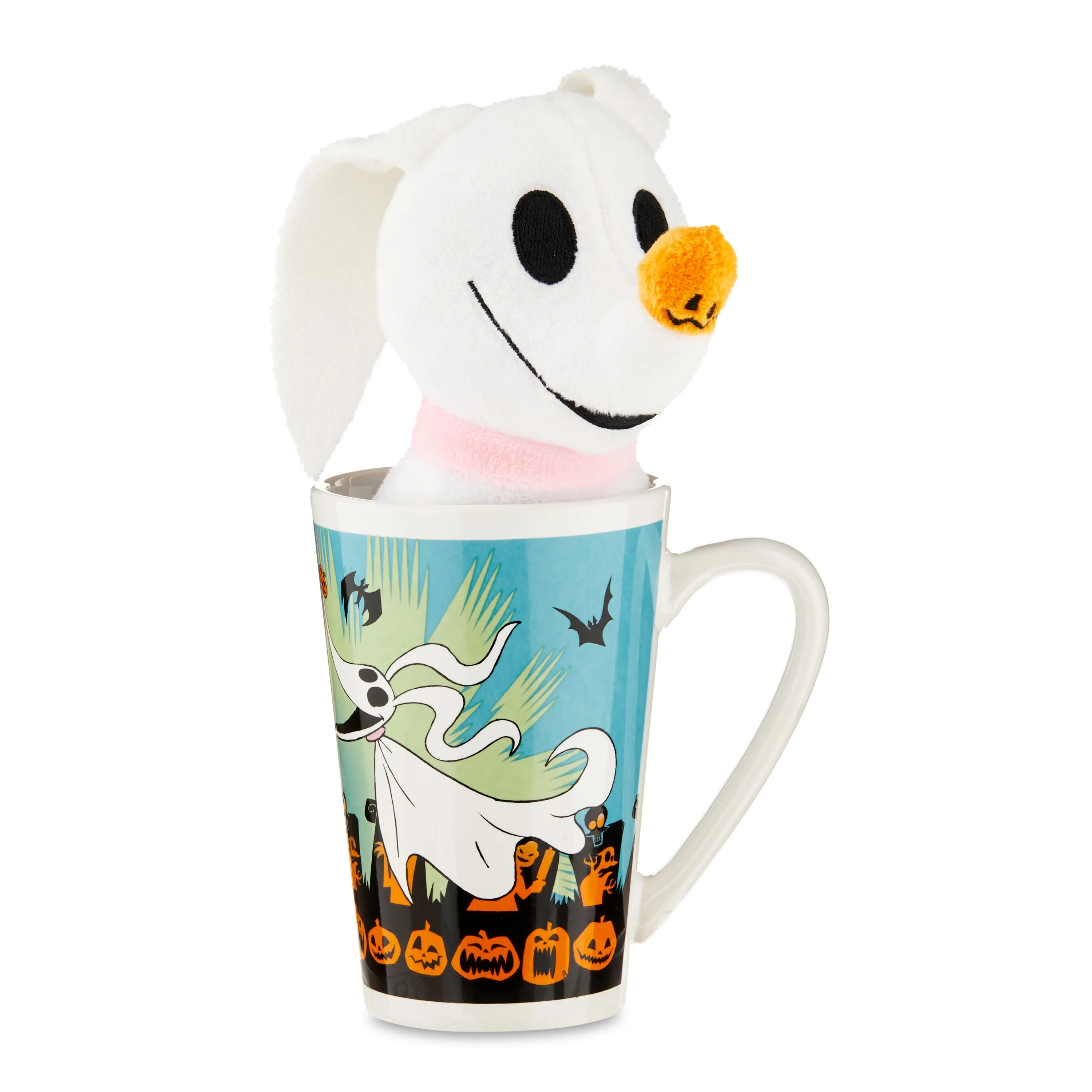 The Nightmare Before Christmas, Zero Plush in a Halloween Latte Mug, 15oz, White, Ceramic, 1 Piec... | Walmart (US)