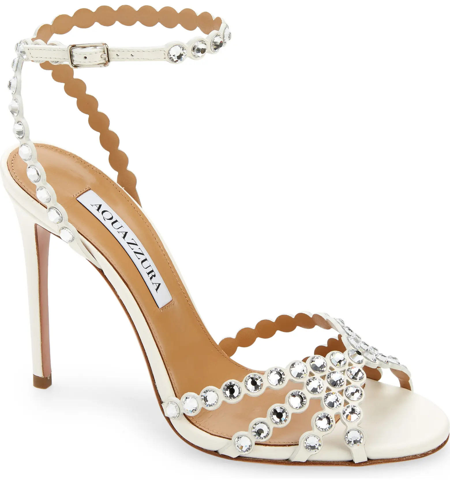 Aquazzura Tequila Crystal Ankle Strap Sandal (Women) | Nordstrom | Nordstrom