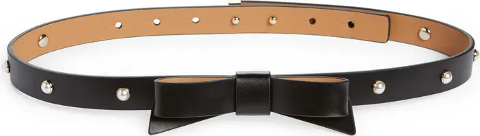 kate spade new york imitation pearl bow belt | Nordstrom | Nordstrom