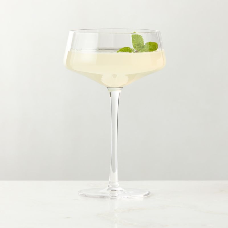 Muse Optic Fluted Coupe Glass + Reviews | CB2 | CB2