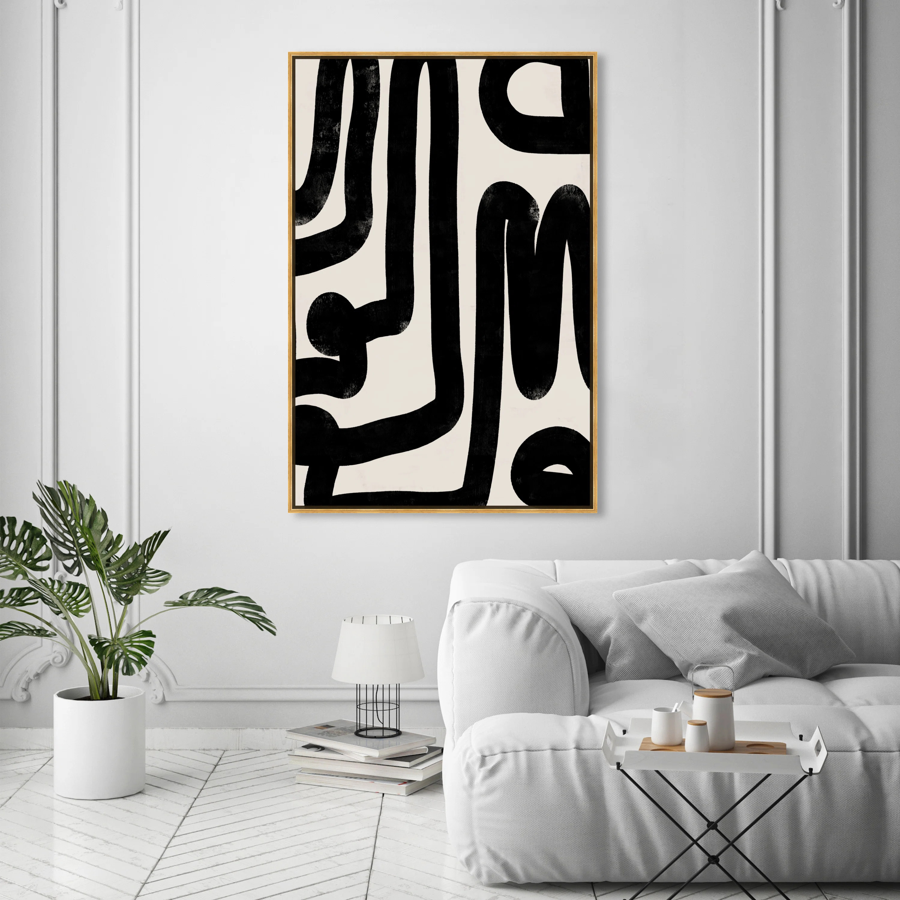 Oliver Gal Modern Bold Brush Stroke Lines - Graphic Art on Canvas & Reviews | Wayfair | Wayfair North America