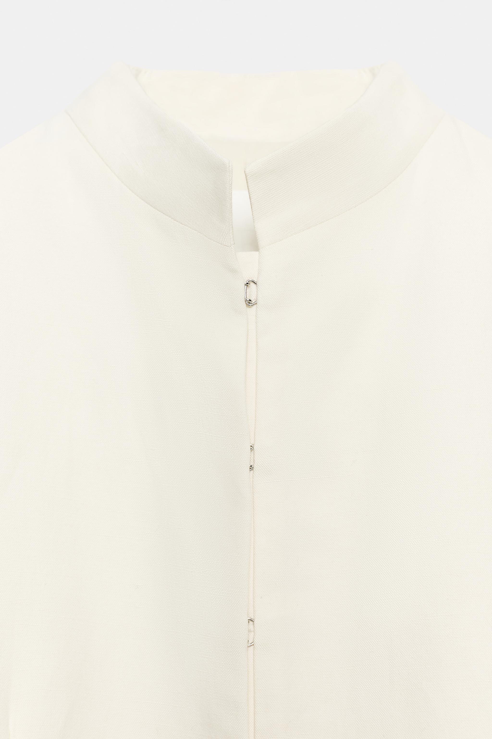 LINEN BLEND FROCK COAT ZW COLLECTION | Zara US