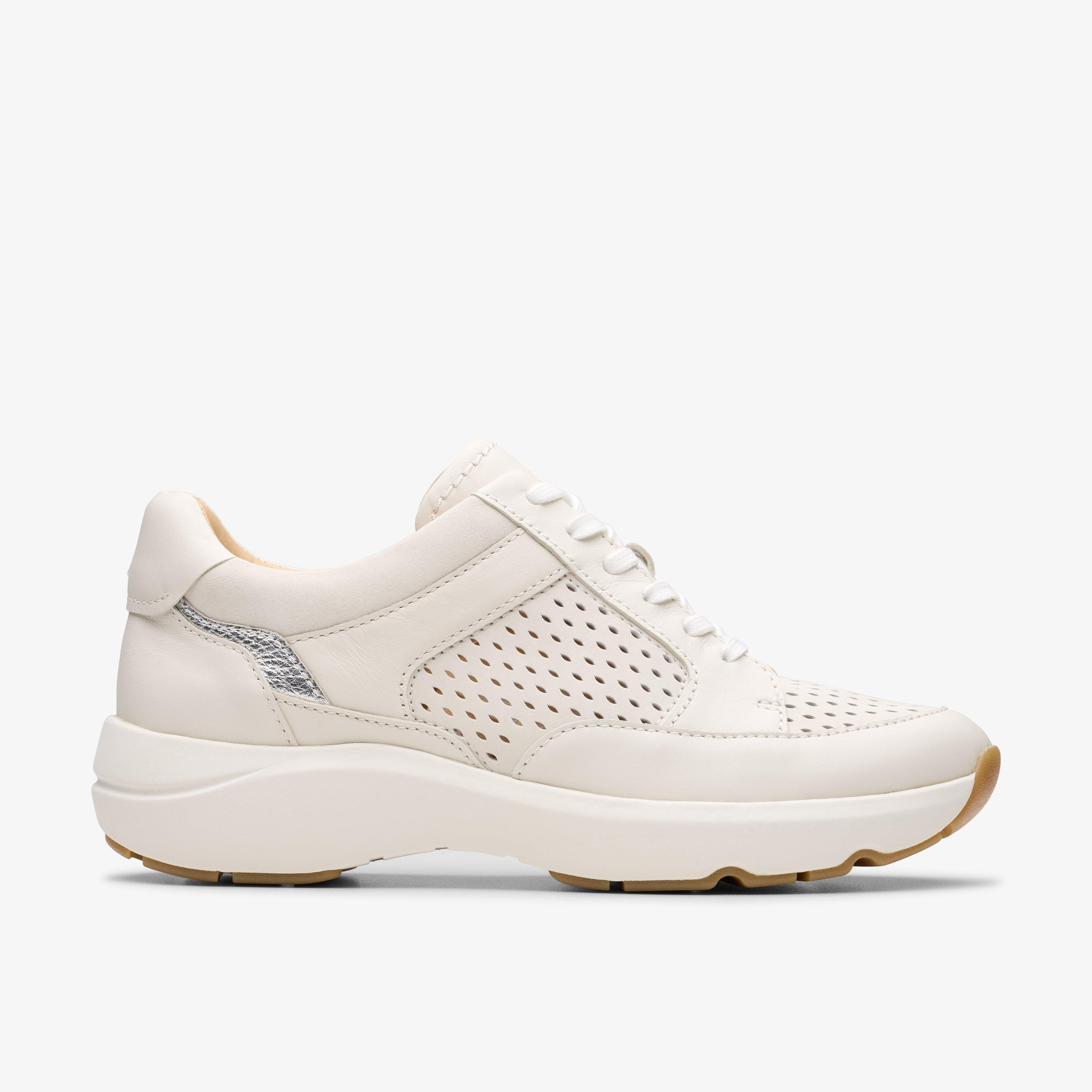 Women's Tivoli Walk Off White Combination Sneakers | Clarks | Clarks (US)