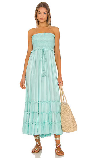 Charlotte Dress in Seashore | Turquoise Dress Blue Sundress Maxi Sundress Sunday Dress Sundresses | Revolve Clothing (Global)
