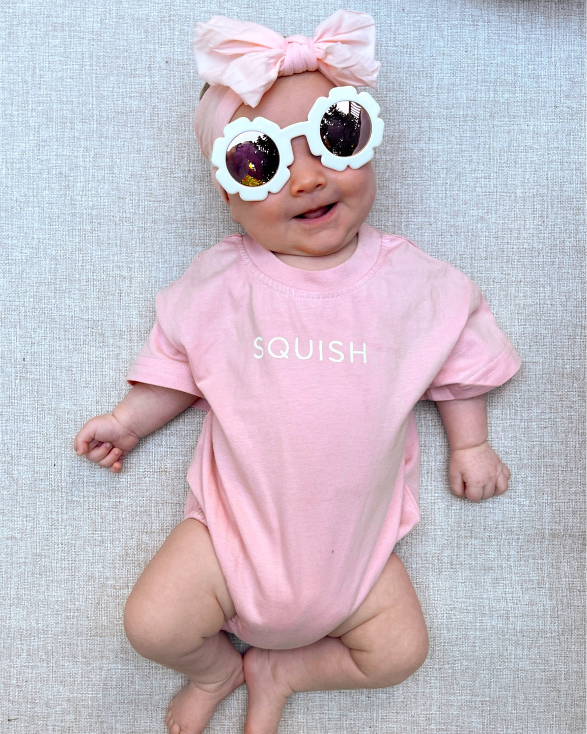 Cutest baby girl outfit 🩷 personalize this bubble romper with your baby’s name or any message you want! Comes in 4 colors  

#LTKBaby