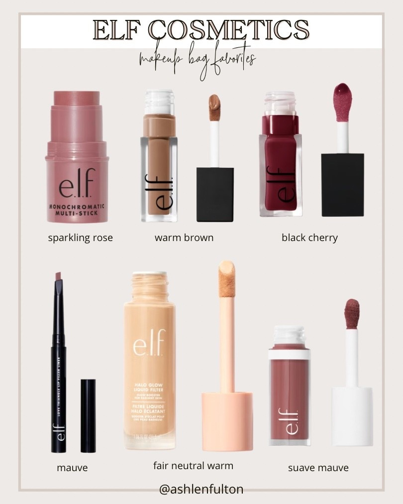 ELF Cosmetics makeup bag favorites! Everything is so affordable and so pigmented. These are my favorite shades 🫶🏻 

#LTKBeauty #LTKFindsUnder50 #LTKgrwm