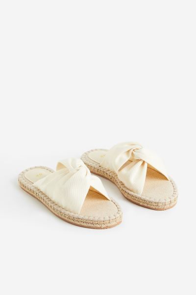 Knot-detail Espadrille Slides | H&M (US + CA)