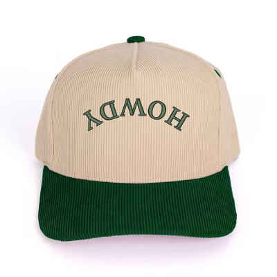 3D Puff Embroidered Howdy Upside Down Arch - Women's Corduroy Trucker Hat | Target