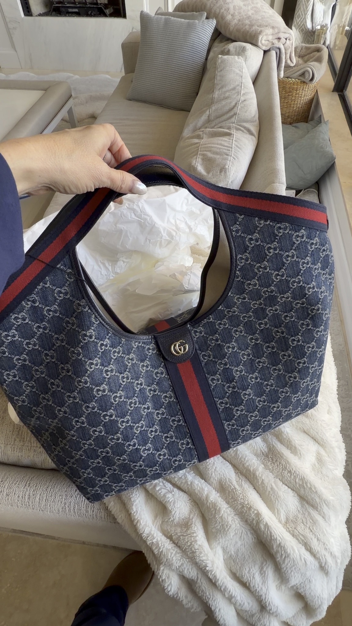 Loving this Gucci denim bag! 💙

#LTKootd #LTKOver40 #LTKgrwm