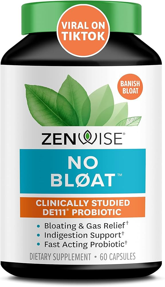 Zenwise No Bloat - Probiotics, Digestive Enzymes for Bloating and Gas Relief - Ginger, Dandelion,... | Amazon (US)