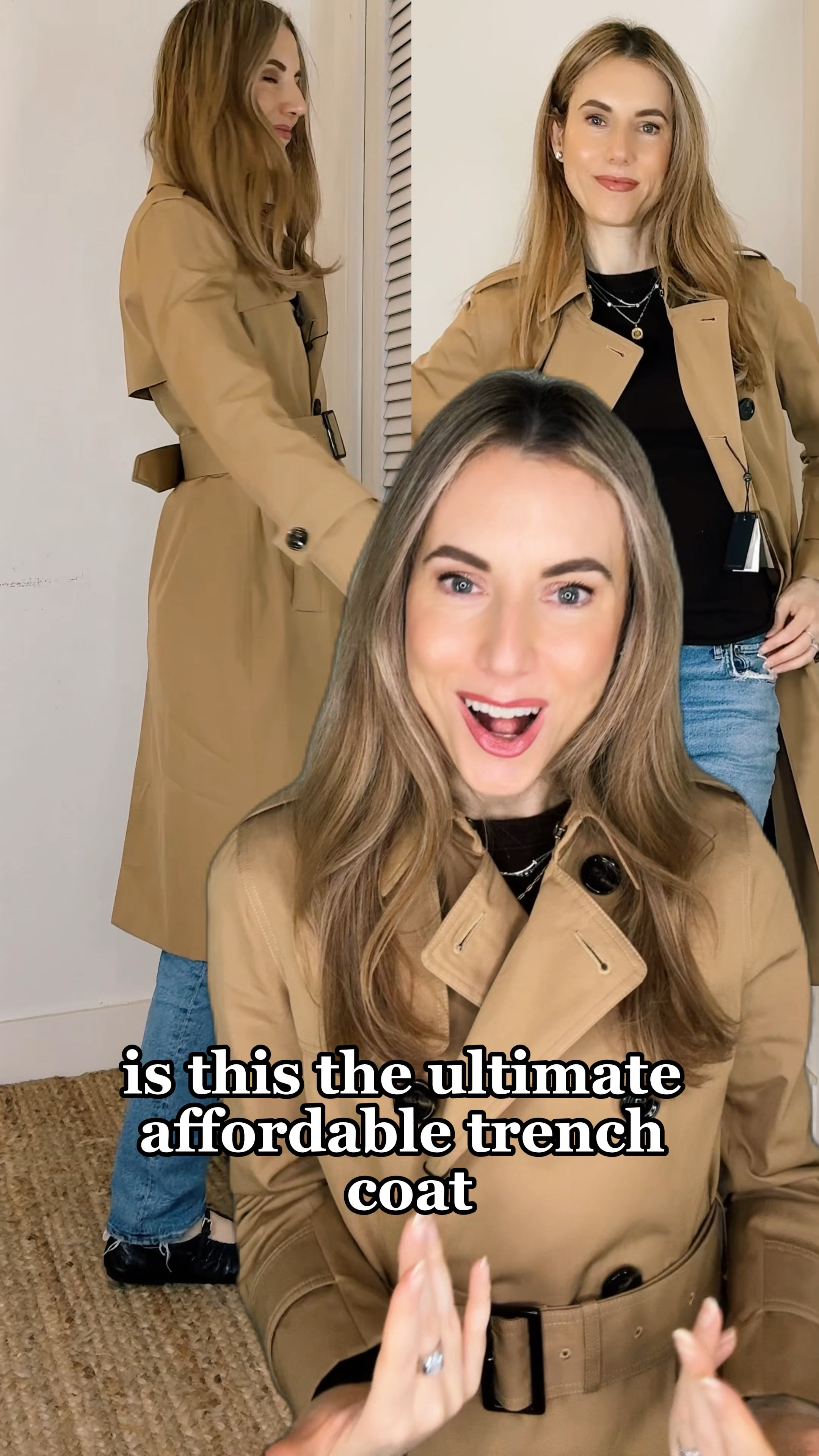 I’m wearing the Massimo Dutti Trench coat with belt in camel, size small, but a medium would fit me better.

Uniqlo’s size S fits me – it’s a slim fit, too.

I’m wearing the Massimo shoes in size 8 - which is really 39 European. You order an 8, and that’s what they send you. I’m a 38.5, so that’s perfect for me.

Wearing the Agolde Riley jeans size 26 in the Cove wash  

My size: 5’7”, usually 26 jeans, 0-4 in US sizes.#classicstyle #affordableluxury

#LTKTravel #LTKWatchNow #LTKFindsUnder100 #LTKHoliday #LTKGiftGuide #LTKStyleTip