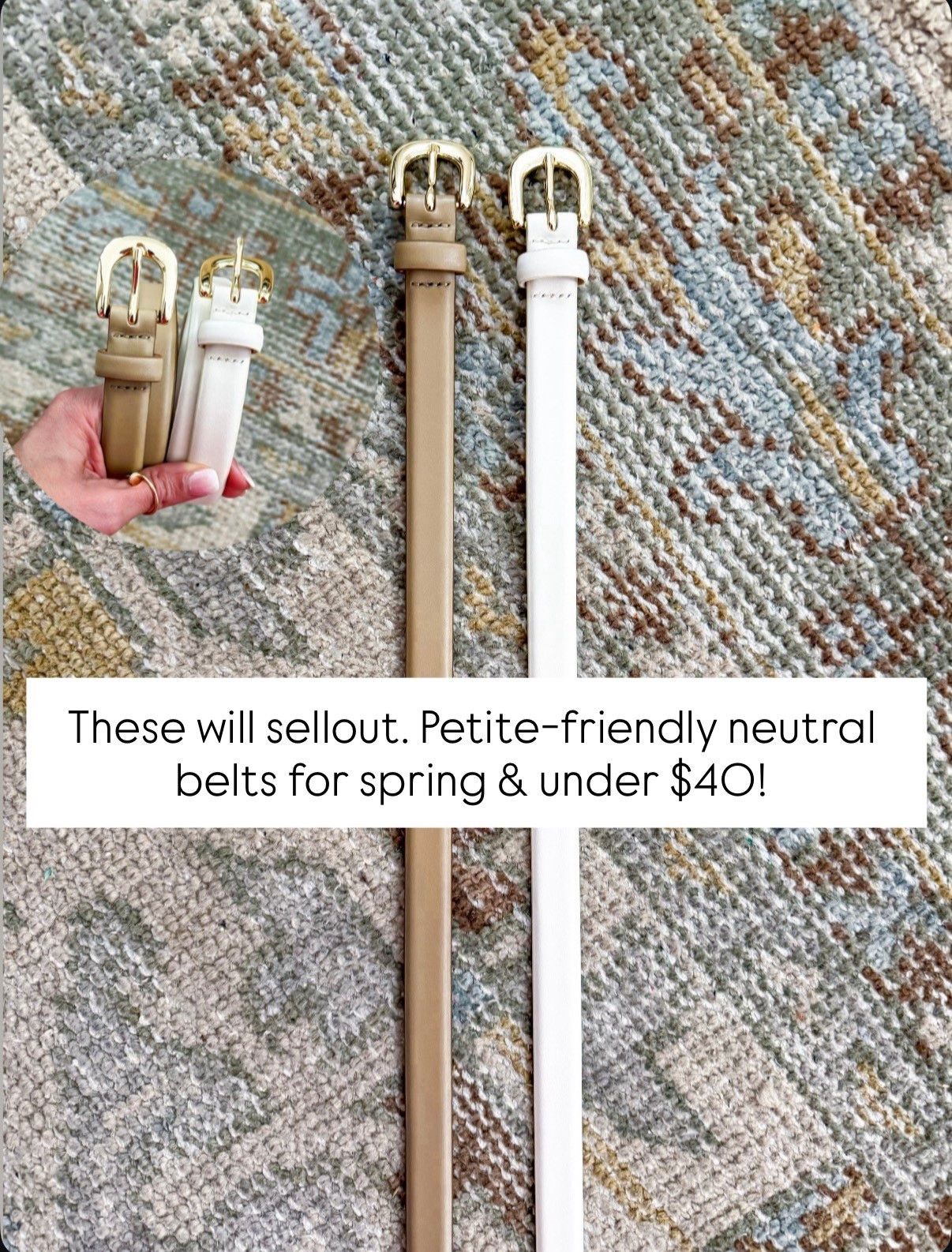 New petite-friendly neutral belts for spring! These are gorgeous!! Skinny belts. Perfect for everyday + work!

#LTKmorningroutine #LTKootd #LTKWorkwear